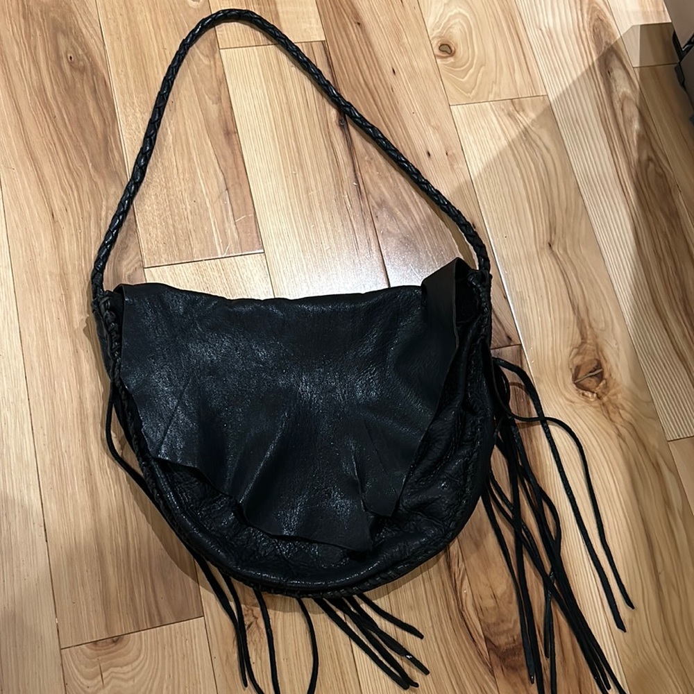 Handmade leather bag.